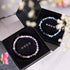 Licorne Violet | Argent | Bracelet de perles de verre sirène
